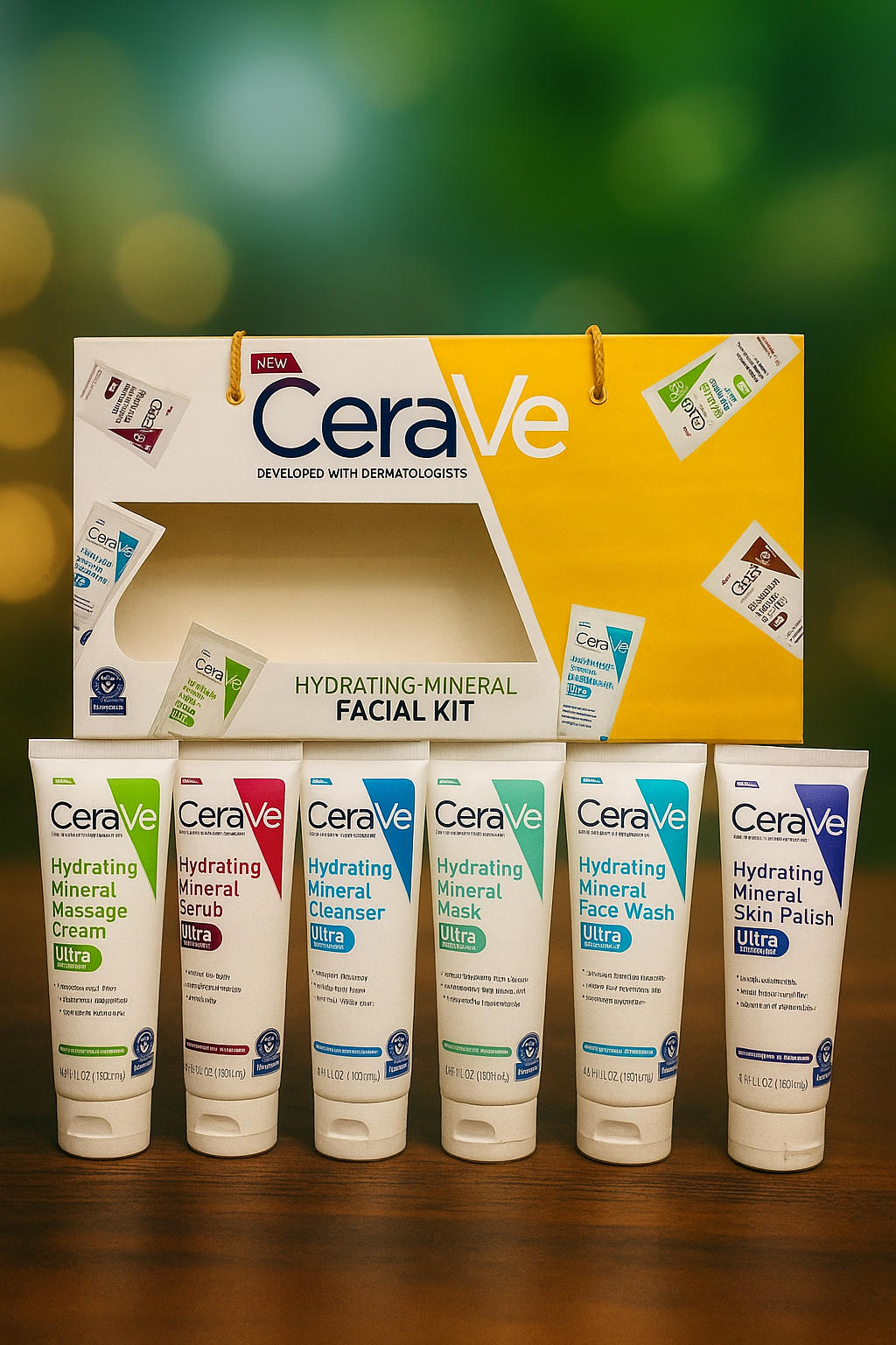 CeraVe Hydrating Mineral Facial Kit – 6 Steps to Radiant Skin