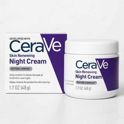 Cerave 4 In 1 Skincare Kit Night Cream, Sunblock, Cleanser & Serum For Radiant Skin