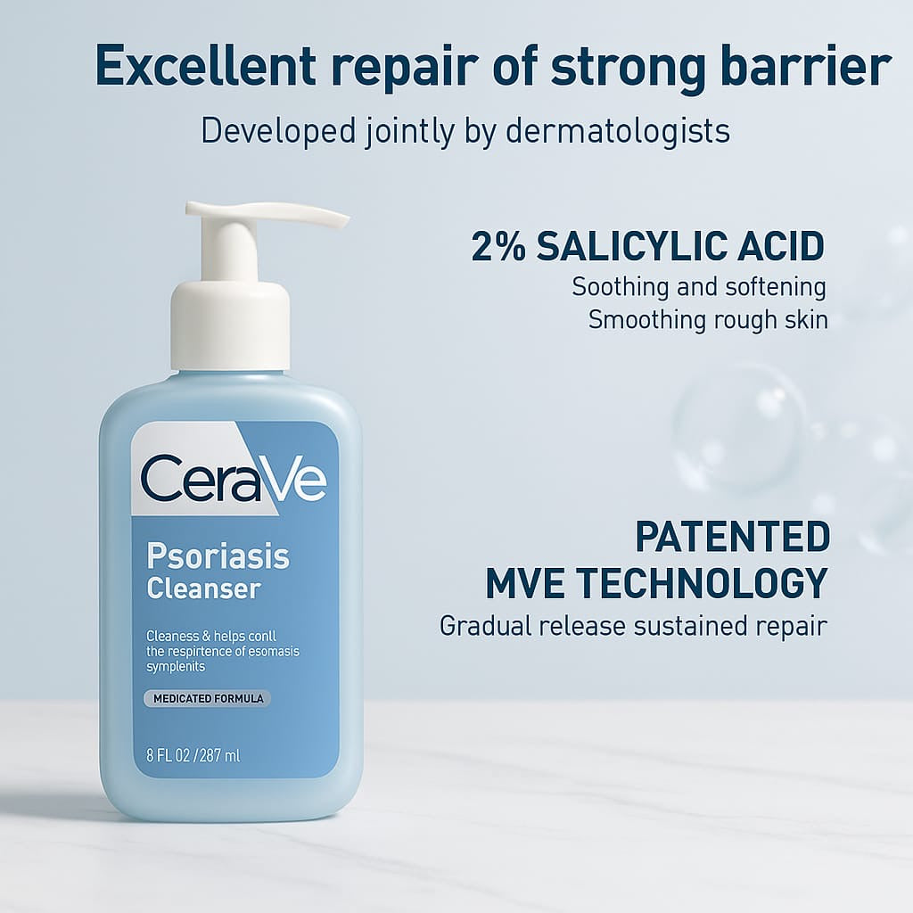 Cerave Psoriasis Facial Cleanser, 237 ml