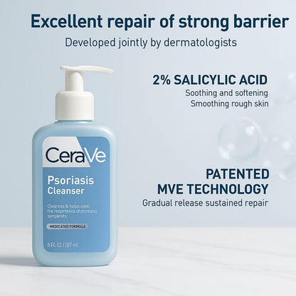 Cerave Psoriasis Facial Cleanser, 237 ml