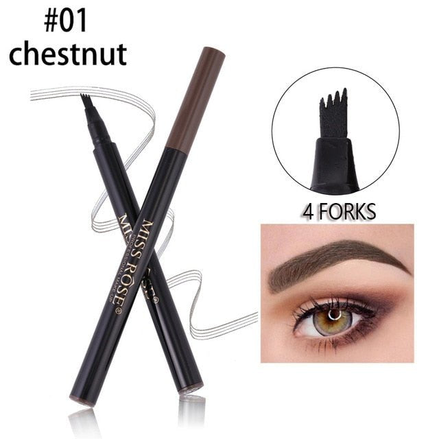 Miss Rose Liquid Waterproof Eyebrow Pen (0.3 Brown Color)