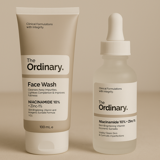 Pack of 2 The Ordinary Niacinamide Serum & Facewash Deal | Replica
