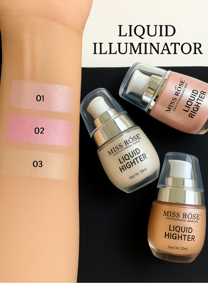 Miss Rose 3 Pcs Liquid Highlighter, 30ml