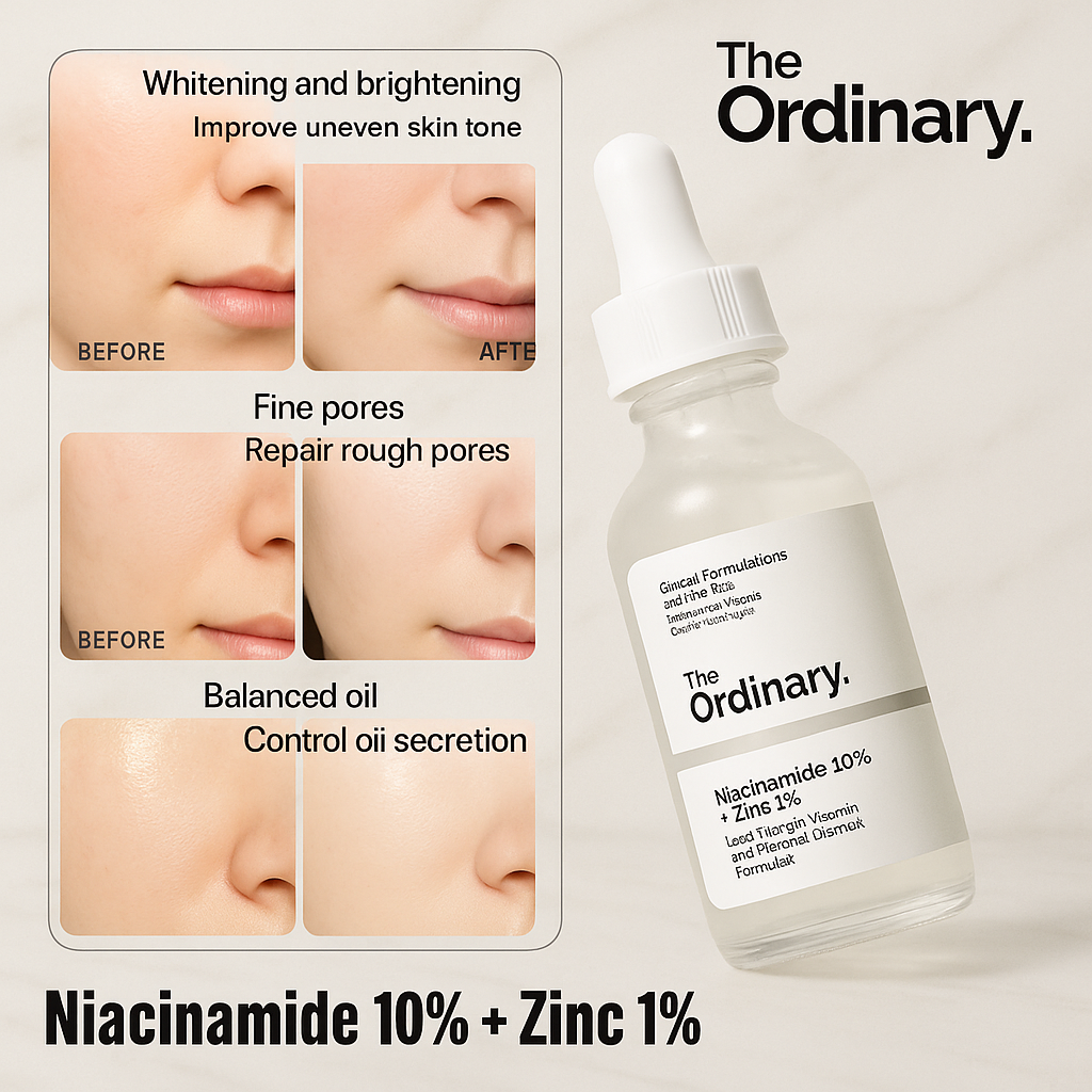The Ordinary Niacinamide 10% + Zinc 1% Serum 30ml | ORIGINAL
