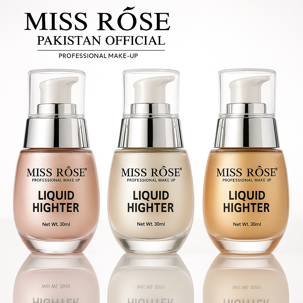 Miss Rose 3 Pcs Liquid Highlighter, 30ml