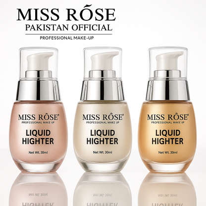 Miss Rose 3 Pcs Liquid Highlighter, 30ml